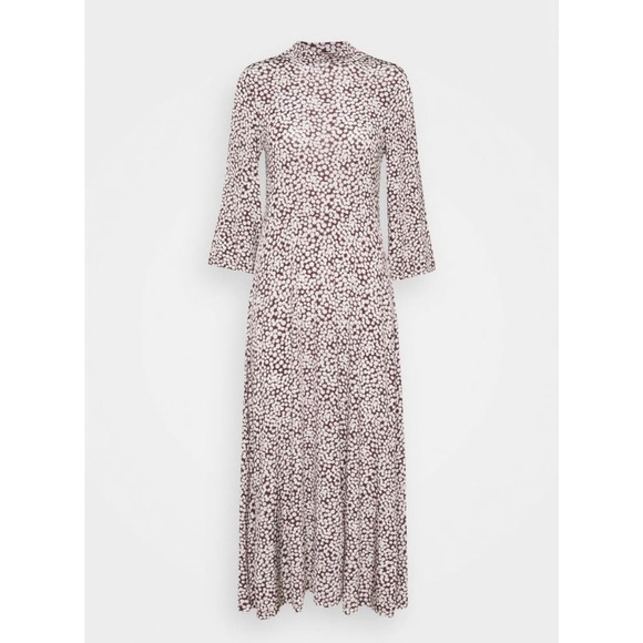 Samsoe Samsoe Fritta Midi Jersey Floral Dress in Choco XL - Picture 3 of 8